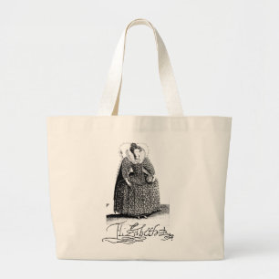 Queen Elizabeth I Tudor Totebag Jumbo Tygkasse