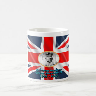 Queen Elizabeth II i kärleksfullt minne Kaffemugg