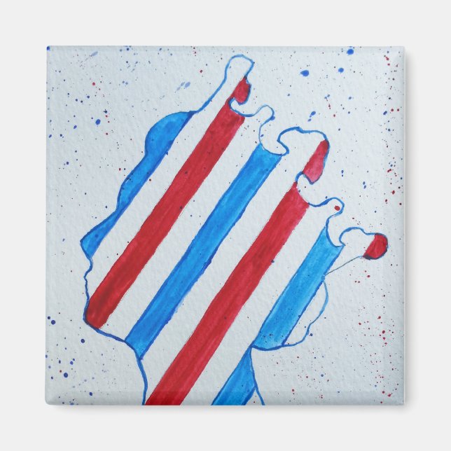 Queen Elizabeth II Jubilee Platinum England UK Magnet (Framsidan)