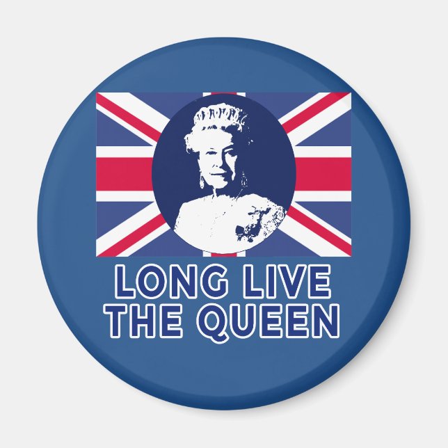 Queen Elizabeth II Long Live the Queen Magnet (Framsidan)