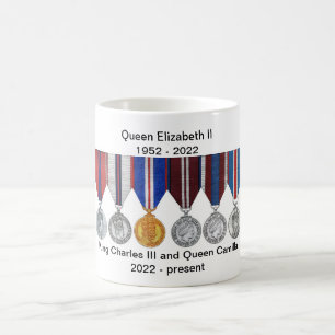 Queen Elizabeth II och Kung Charles III Reign Mugg