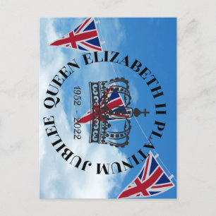 Queen Elizabeth II Platinum Jubilee vykort