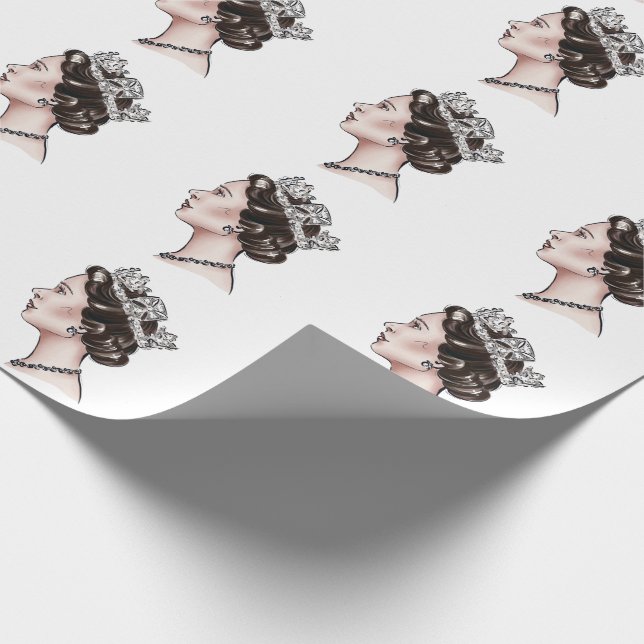 Queen Elizabeth II Presentpapper (Hörn)