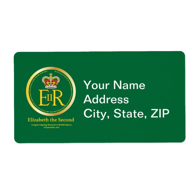 Queen Elizabeth II Reign Fraktsedel (Framsidan)