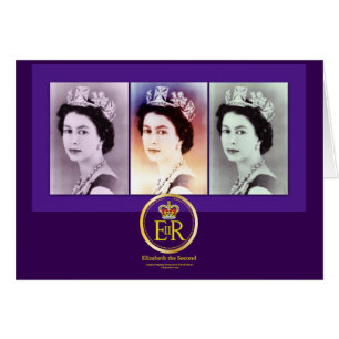Queen Elizabeth II Reign Hälsningskort