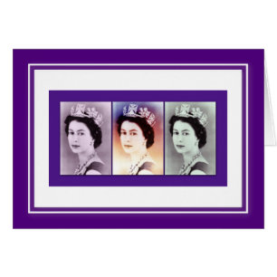 Queen Elizabeth II Reign Hälsningskort