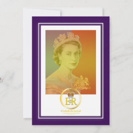 Queen Elizabeth II Reign Inbjudningar