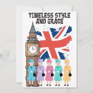 Queen Elizabeth II- Timless Stil och Grace Julkort