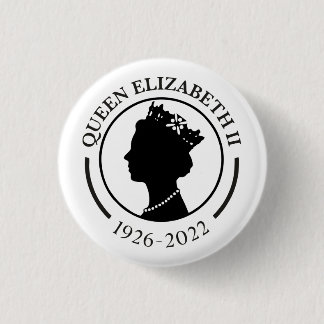 Queen Elizabeth ll Commemorative Button Badge Knapp