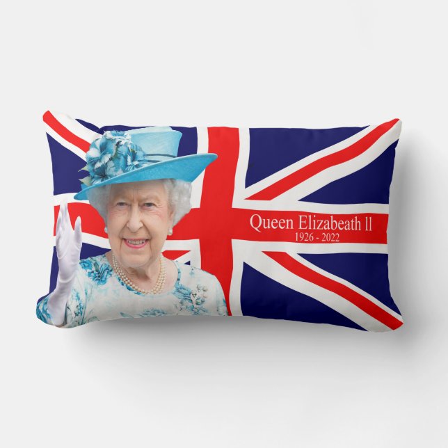Queen Elizabeth ll Lumbarkudde (Framsida)