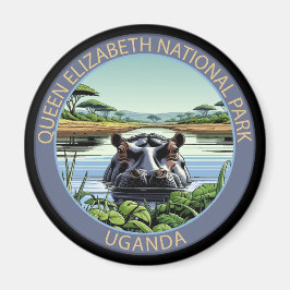 Queen Elizabeth nationalpark Uganda Magnet