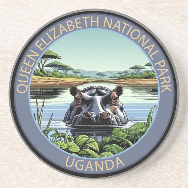 Queen Elizabeth nationalpark Uganda Underlägg (Framsidan)