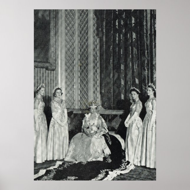 Queen Elizabeth och hennes medhjälpare Poster (Framsidan)