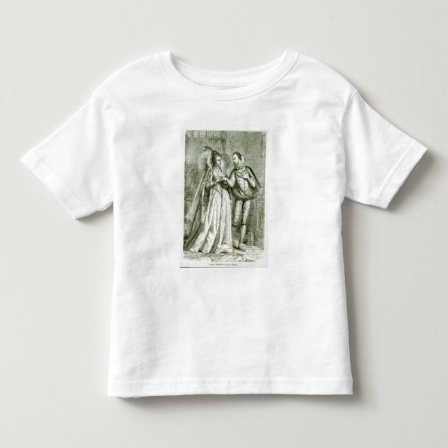 Queen Elizabeth och hennes Suitors T Shirt (Framsida)