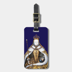 Queen Elizabeth of England Coronation Blue Bagagebricka