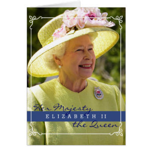 Queen Elizabeth of England Hälsningskort