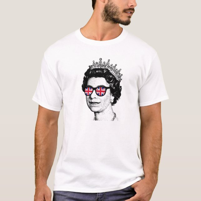  Queen Elizabeth  T Shirt (Framsida)