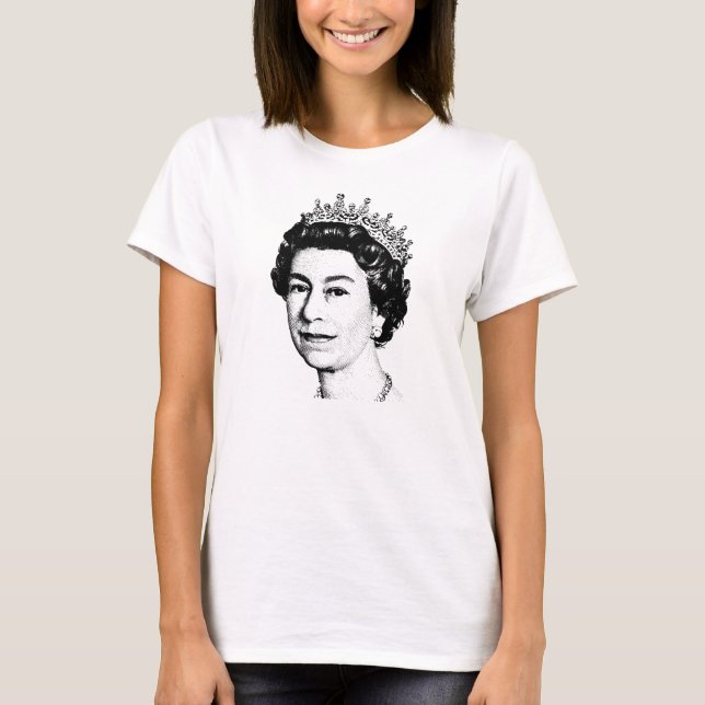   Queen Elizabeth  T Shirt (Framsida)