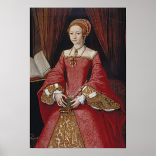 Queen Elizabeth The First Porträtt Print Poster