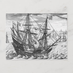 Queen Elizabeth's Galleon Vykort