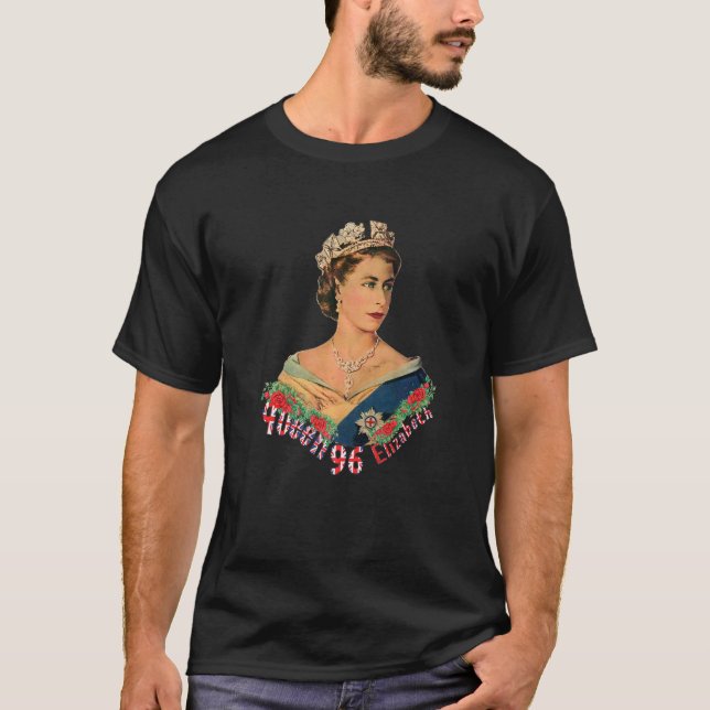 Queen Elizabeth's II British Crown Majesty Queen E T Shirt (Framsida)