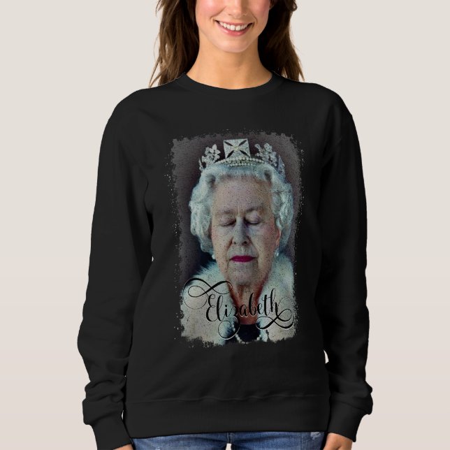Queen Elizabeth's II British Crown Majesty Queen E T Shirt (Framsida)