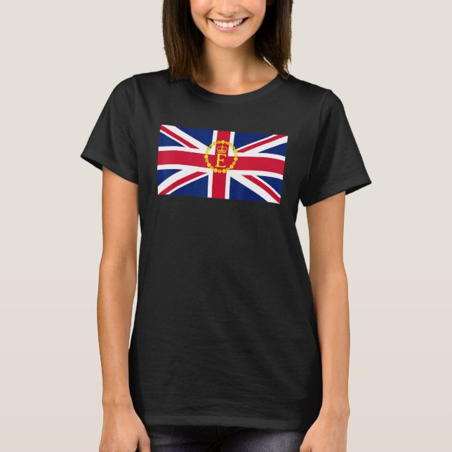 Queen Elizabeth's II British Crown Majesty Queen E T Shirt (Framsida)