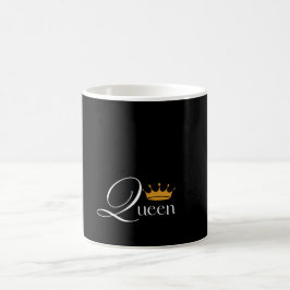 "Queen Energy: Black Mugg med "Queen" Design"