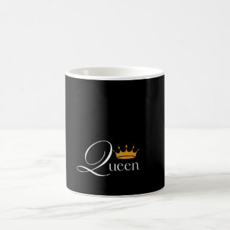 "Queen Energy: Black Mugg med "Queen" Design"