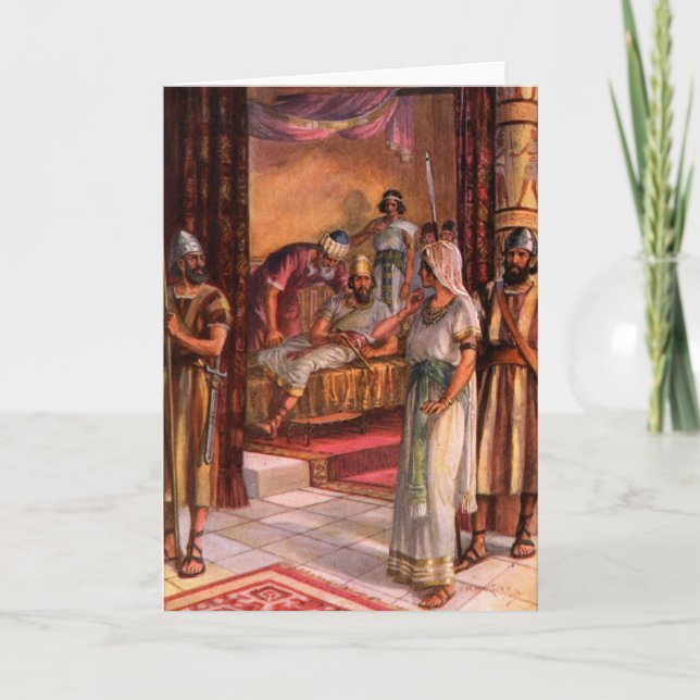 Queen Esther och Kung Helgkort (Framsida)