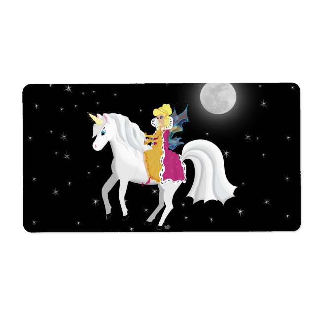 Queen Fe och Unicorn Label Fraktsedel (Framsidan)