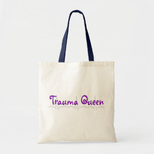 Queen för traumasjuksköterska"trauma T-tröja oc Tygkasse