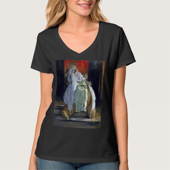 Queen Gertrude (av Edwin Austin Abbey) T Shirt (Framsida)