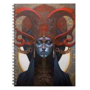 Queen Goddess Fantasy Art Anteckningsbok