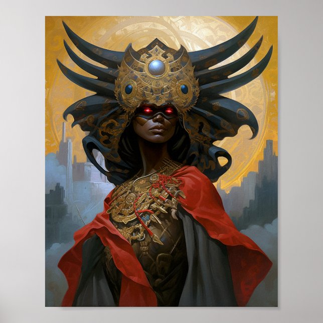 Queen Goddess Fantasy Art Poster (Framsidan)