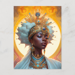 Queen Goddess Fantasy Art Vykort