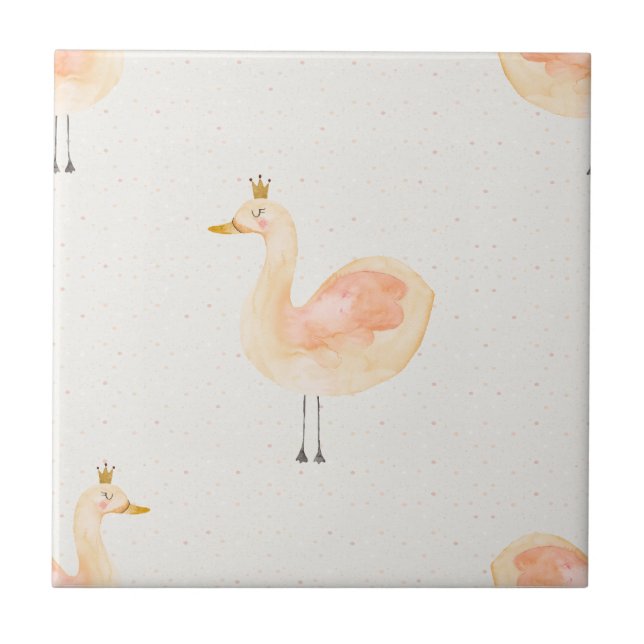 Queen Golden Goose Speckle Ceramic Tile Kakelplatta (Framsidan)