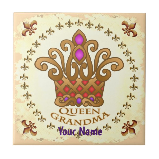 Queen Grandma Kakelplatta (Framsidan)