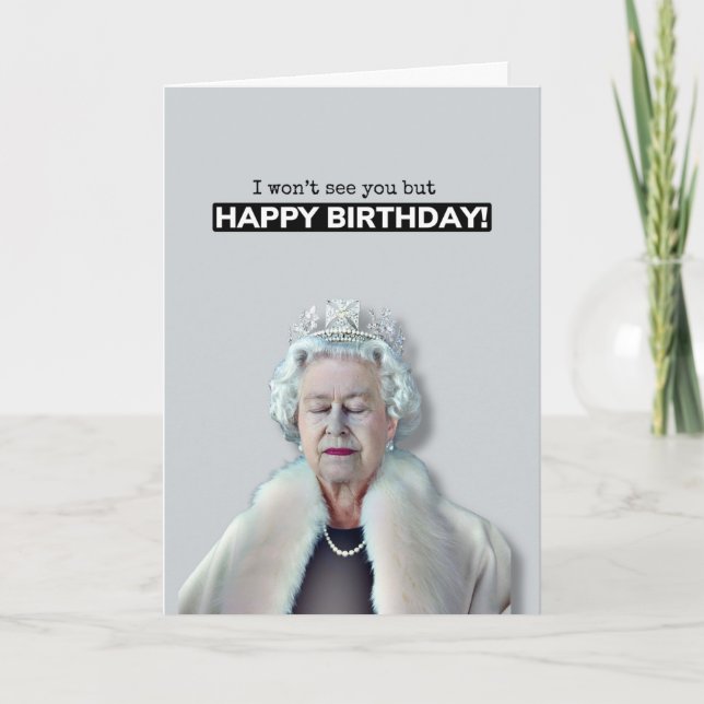 Queen Grattis på födelsedagen Kort (Framsida)