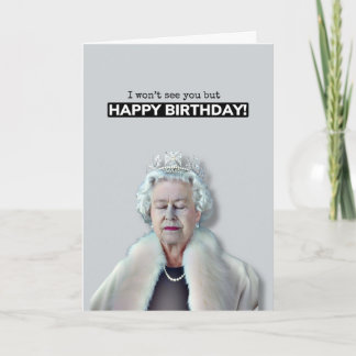 Queen Grattis på födelsedagen Kort