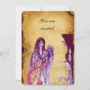 QUEEN GUINEVERE, Brown Parchment Inbjudningar