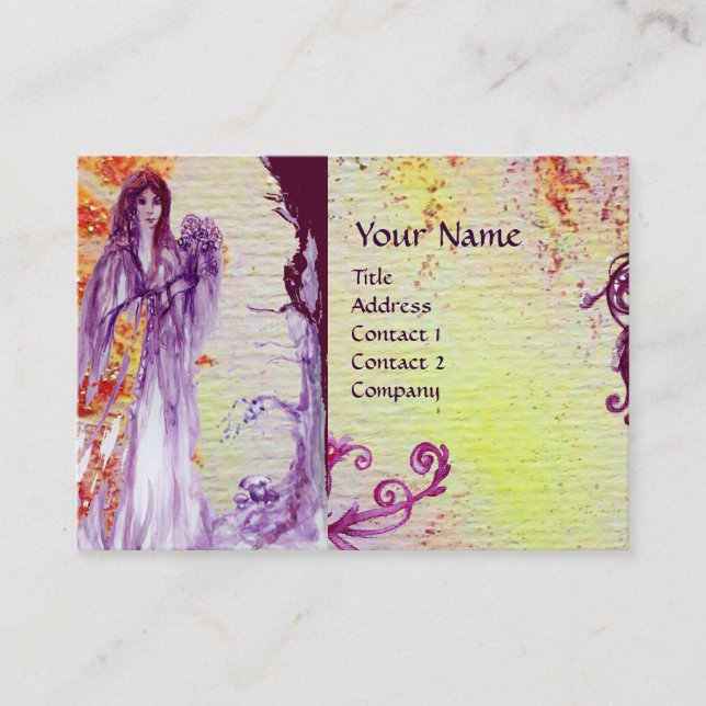 QUEEN GUINEVERE MONOGRAM VISITKORT (Framsida)