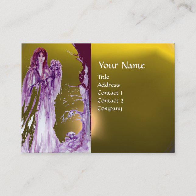 QUEEN GUINEVERE MONOGRAM VISITKORT (Framsida)