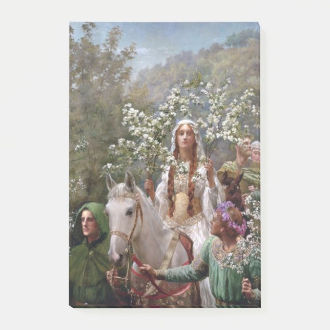 Queen Guinevere's Maying (by John Collier) Post-it Block (Framsida)