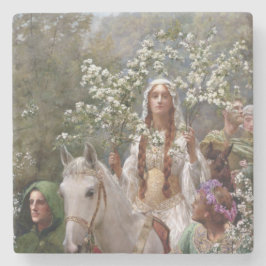 Queen Guinevere's Maying (by John Collier) Stenunderlägg