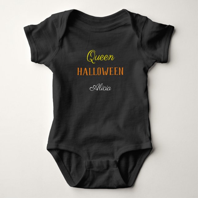 Queen Halloween Personlig Black T Shirt (Framsida)