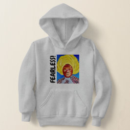 Queen Harriet Tubman Girls FEARLESS Hoodie - Gry T Shirt