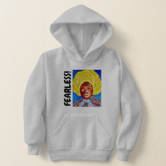 Queen Harriet Tubman Girls FEARLESS Hoodie - Gry T Shirt
