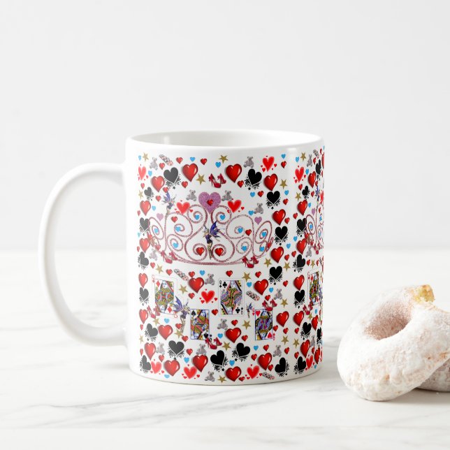 Queen Hearts Mugg (Med munk)