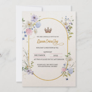Queen Helgdag Luncheon-inbjudan Meddelande